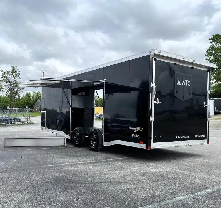 Enclosed ATC Car Trailer 2026 24ft. Aluminum ROM 450 w/Large Escape Door & LifeTrac 6106