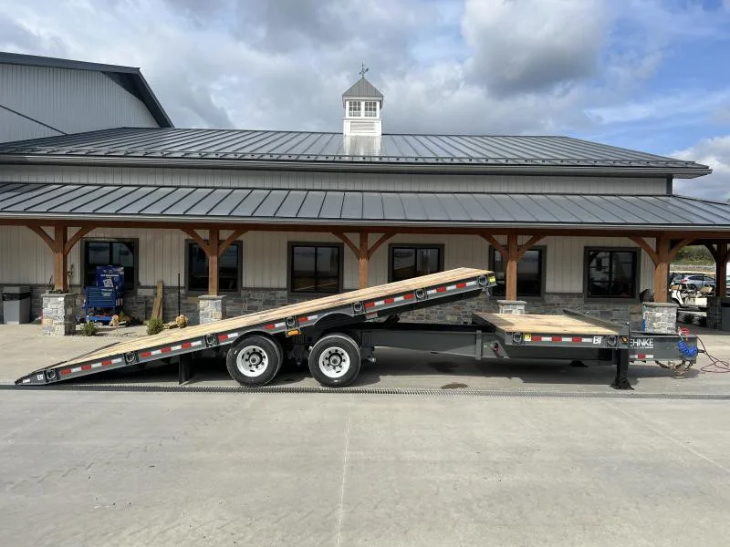 2025 Behnke Air Brake Gravity Tilt Deckover Trailer - 102in x 30ft, 40,000 GVWR, Fabricated I-Beam Frame - front view