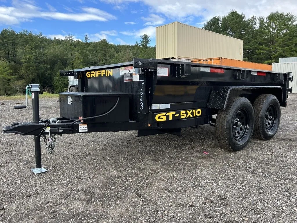 2024 Griffin Trailers 5×10 7K Powder Coated Dump w/Barn Door Gate