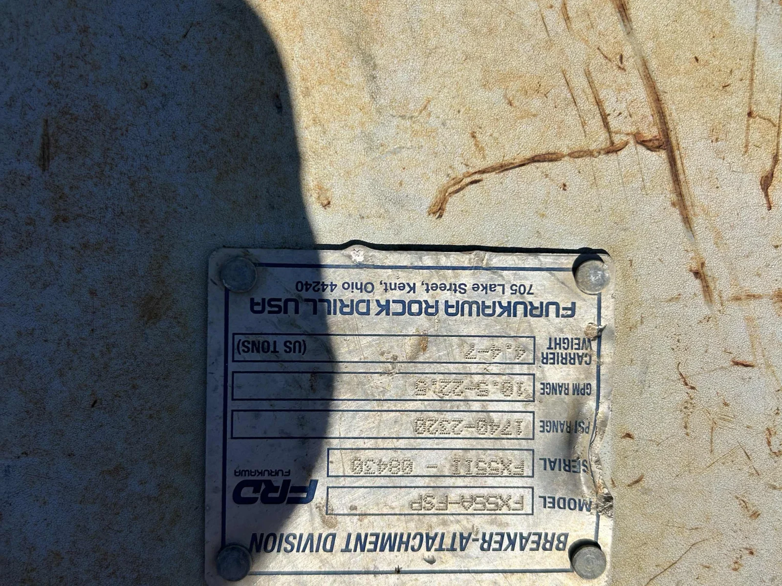2019 Kent Demolition Tool (FRD Furukawa) FX55
