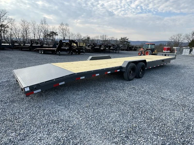 2026 Lamar Trailers 14000 GVW 7x28 14000# Car Hauler Trailer - front view