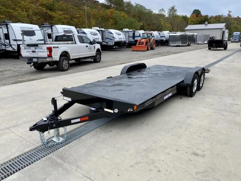 2025 Sure-Trac 7x20 9900# GVW Steel Deck Car Trailer - front view