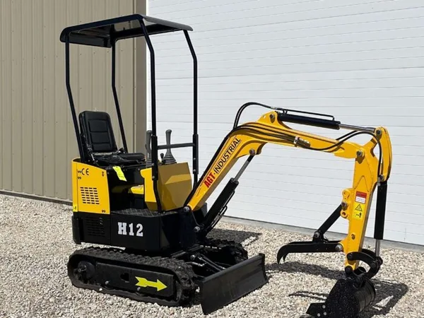 H12 Mini Excavator - front view