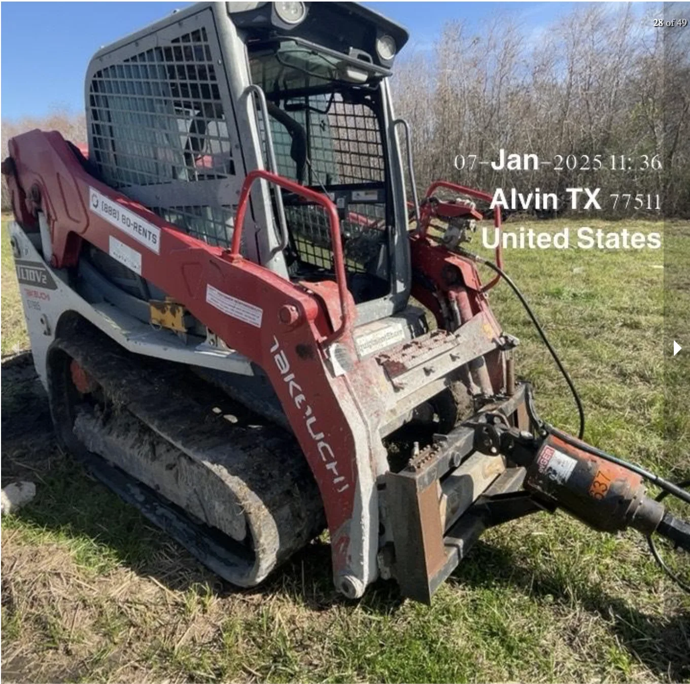 2019 Takeuchi TL10V2-CR