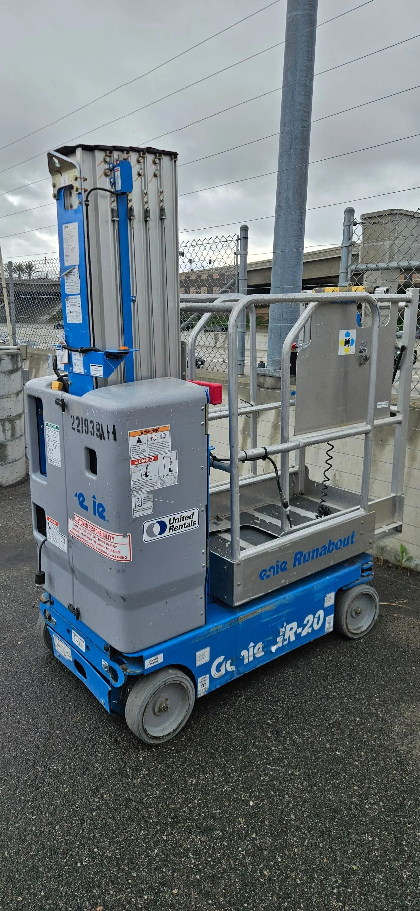 2019 Genie GR-20 Self-Propelled One-Person
