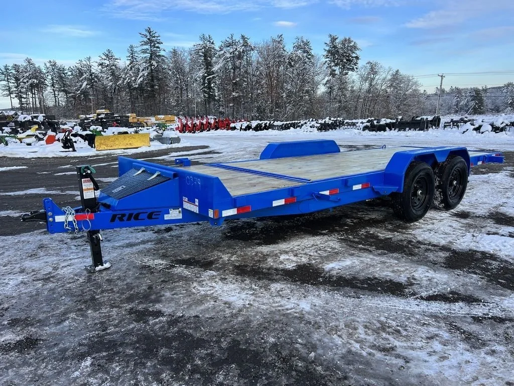 2024 Rice Trailers 7×20 14K Partial Tilt Deck Equipment w/Spare Mount