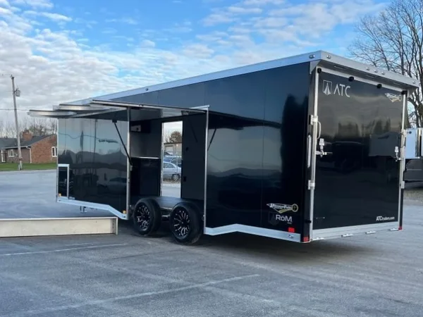 Enclosed ATC Car Trailer 2026 24ft. Aluminum ROM 400 w/Large Escape Door & Aluminum Wheels 5948