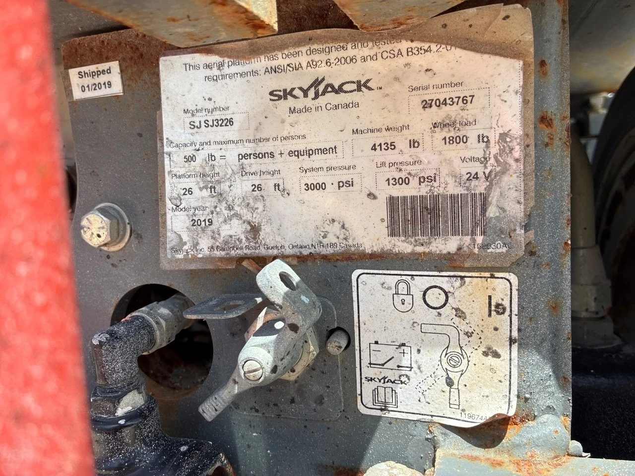2019 Skyjack SJ3226