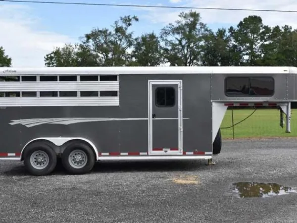 2018 Adam Trailers 7304GN 3 Horse Trailer