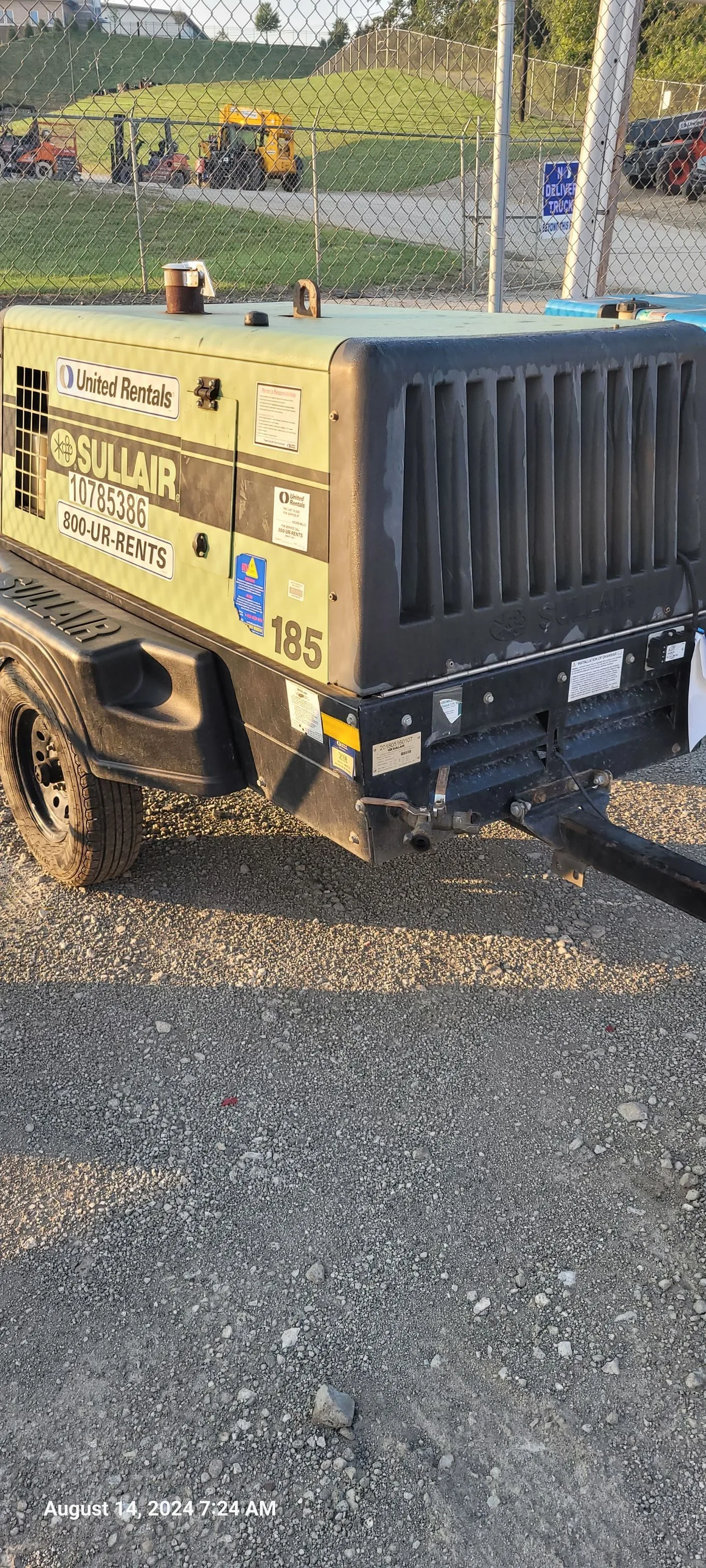 2018 Sullair 185DPQ-KU-T3